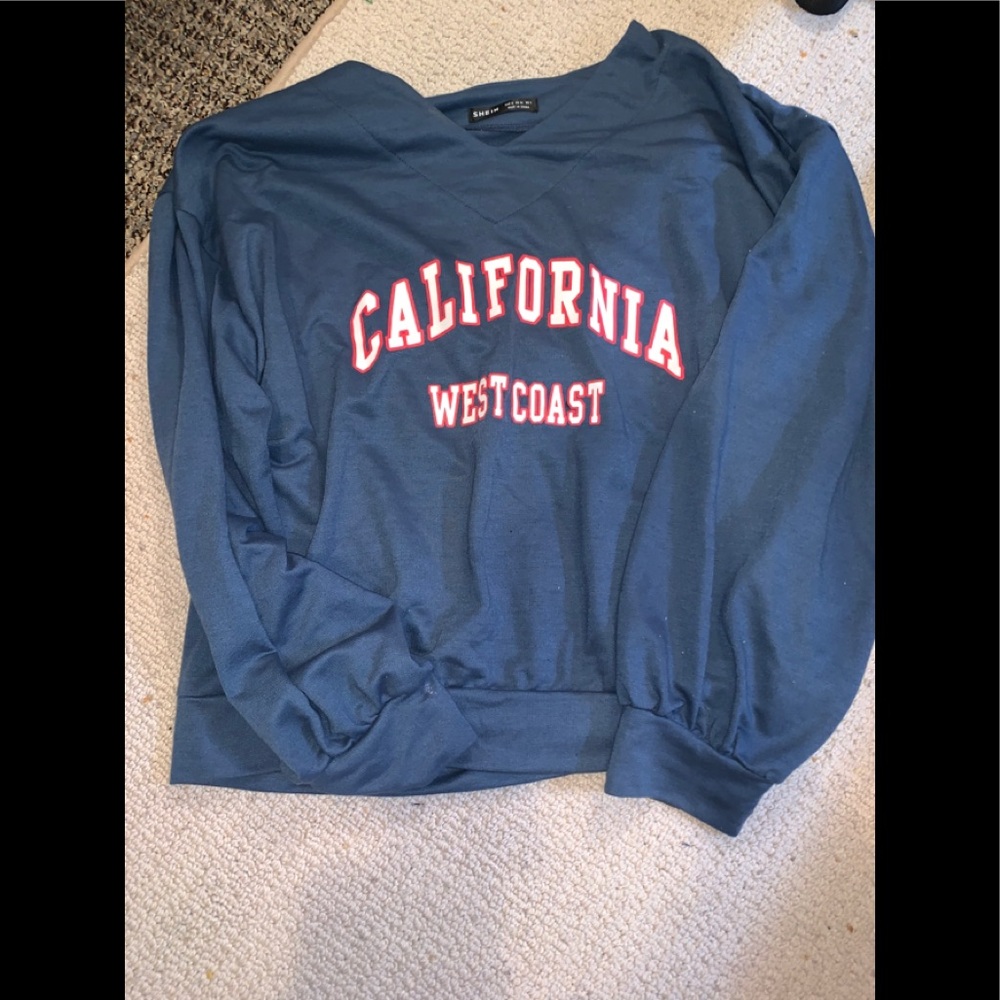 shein california west coast crew neck